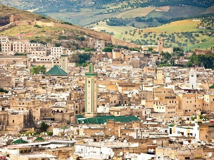 Panoramic view of the historic Fes medina
